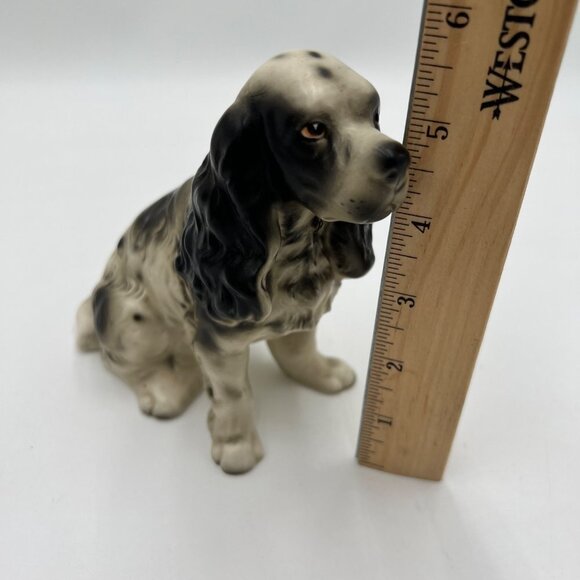 Vintage 6" Cocker Spaniel Dog Porcelain Figurine Erich Stauffer Mid Century Japa - Picture 13 of 16